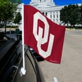 thumbnail image 2 of Rico Industries Oklahoma  College Double Sided Car Flag -  16" x 19" - Strong Pole that Hooks Onto Car/Truck/Automobile, 2 of 8