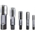 thumbnail image 1 of OBPSFY 5PCS BSP Pipe Tap Set,Bearing Steel Threading Taps Tool for clean/re-thread damaged/Jam Pipe threads1/8", 1/4", 3/8", 1/2" 3/4, 1 of 5