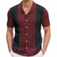 thumbnail image 1 of Mens Camisas de Verano de Punto de Color Sólido Manga Corta Cuello de Vuelta, Ligero Casual Bajo las Camisas para Hombres, 1 of 8