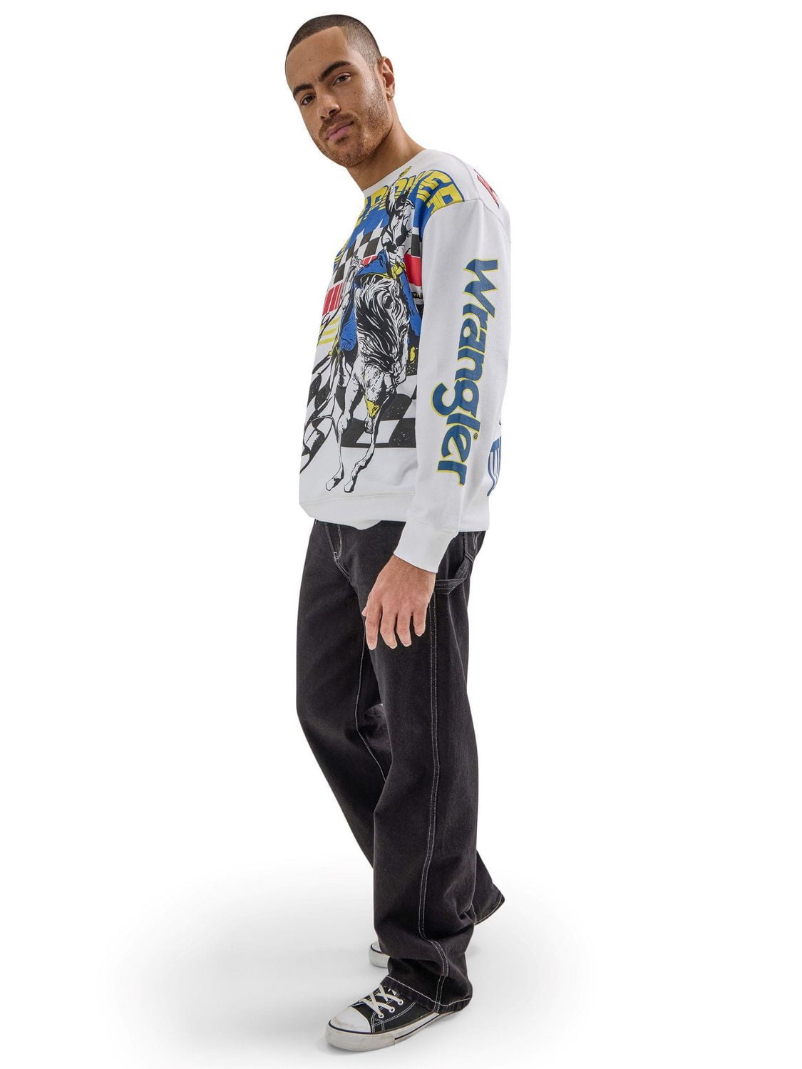 Le Wrangler® x Hot Wheels™ Men’s Pullover Crew