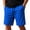 Royal Blue, variant on Men's Cotton Blend Drawstring Shorts Lightweight Quick Dry Athletic Workout Gym Running Casual Summer Sports Shorts for Men