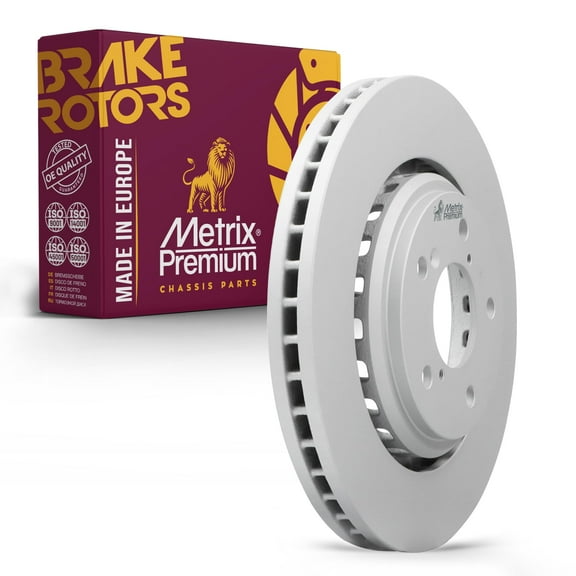 Metrix Premium Chassis Parts - 12.6 inch (320mm) Front Coated Vented Disc Brake Rotor Fits 2015-2023 Honda Odyssey, 2016-2022 Pilot, 2017-2022 Ridgeline, 2017-2020 Acura MDX, 2019-2022 Passport