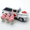 thumbnail image 4 of Gaiwos Valentines Day Vintage Car Figurine 5 inches, Farmhouse Vintage Mini Truck with Flowers, for Home Wedding Engagement Favors Valentines Day Gift, 4 of 8