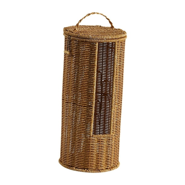 Cesta porta rollo de papel higiénico, material PP, 17,5 x 38,1 cm, impermeable, para baño, multiusos, ligero, accesorio independiente