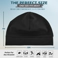 thumbnail image 6 of EINSKEY Cotton Skull Cap 4pcs Thin Cancer Chemo Hat Beanies for Men Women 2 Blue,Black,Grey, 6 of 8