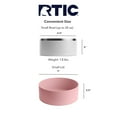 thumbnail image 7 of RTIC 3-in-1 Dog Bowl, Small, Stainless Steel Insulated Bowl, Silicone Lid, White & Dusty Rose, 7 of 7