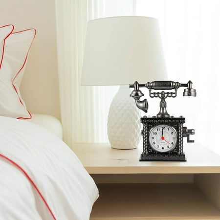 BESTOYARD 1Pc Small Golden Electronic Alarm Clock for Student and Home Use with Elegant Design