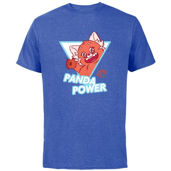 Disney and Pixar’s Turning Red Fluffy Cute Mei Panda Power - Short Sleeve Cotton T-Shirt for Adults - Customized-Royal Heather