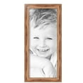 thumbnail image 2 of ArtToFrames 8" x 19" Honey Picture Frame, 8x19 inch Brown MDF Poster Frame (WOM-4085), 4 Pack, 2 of 8