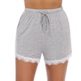 thumbnail image 1 of Purcoar Women's Shorts Soft Elastic Waist Sleepwear Shorts with Pockets, 1 of 8