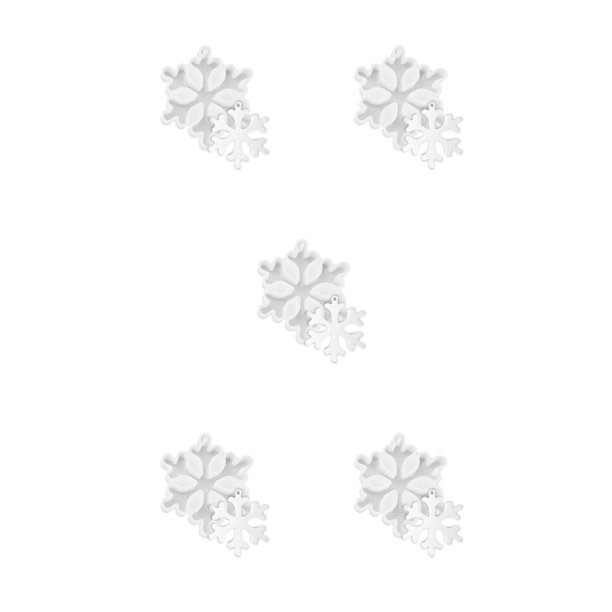 Kearding Moldes de fundición de silicona estilo navideño adorable troquel de aromaterapia muebles para el hogar molde de cera de yeso para el hogar copo Type2 NO2 Kearding CBP272013