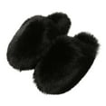 thumbnail image 4 of Cozy Platform Fuzzy Slippers for Women Indoor and Outdoor Fuzzy House Shoes with Memory Foam Anti-Skid Comfy Slip-On Warm House Footwear Arch Support Moccasin Winter Shoes, 4 of 4
