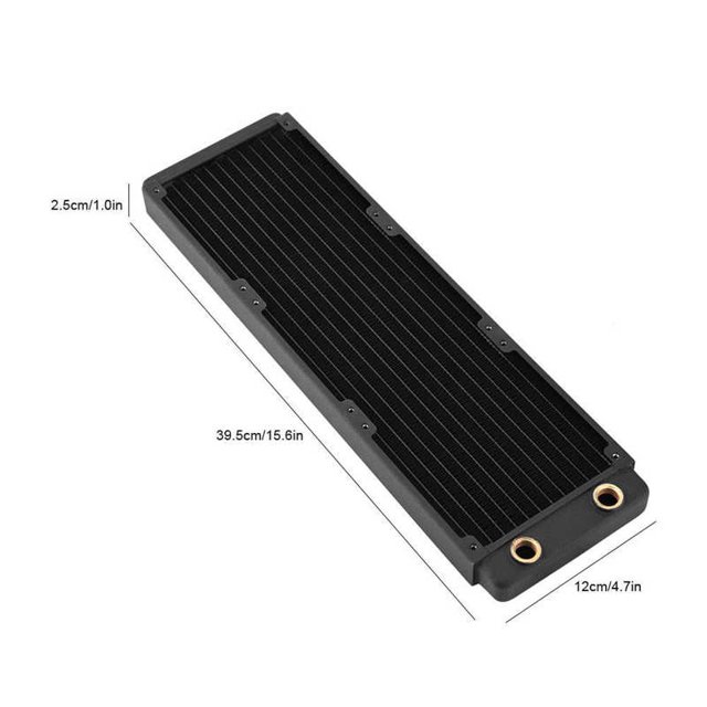 PC Water Cooling Copper Radiator Water Cooler CPU Heat Sink Water Cooling Row for PC Liquid Cooling System 120/240/360/480mm 360mm