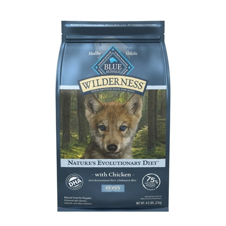 UPC: 0840243148578 | Blue Buffalo Wilderness High Protein Natural Puppy Dry Dog Food plus Wholesome Grains Chicken 4.5 lb bag