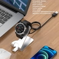thumbnail image 2 of Charger Dock Stand for Garmin Fenix 7 7S 7X 6 6S 6X 5 5S 5X Plus, Forerunner 955 945 745 255 245 55 45, Approach S10 S12 S40 S42 S60 S62, Vivoactive 3/4/4S, Instinct 2 2S, Venu 2 2S Plus (Silver), 2 of 6