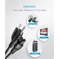thumbnail image 4 of iMBAPrice 3 feet New Ac Laptop Power Cord Cable for Notebook Component - Black, 4 of 6