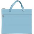 thumbnail image 1 of Portable A4 Zipper Document Bag Folder Pouch Lightweight Business Briefcase Bag Office File Bag Storage Organiser (Blue), 1 of 5