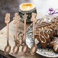 thumbnail image 4 of Abbracc 4 Pieces Christmas Coffee Spoons Ice Cream Spoon Tableware Kitchen Cutlery Small Option 3, 4 of 9