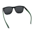 thumbnail image 7 of Polarized Classic Gentleman Mens Simple Sporty Horn Rim Plastic Sunglasses [Black Green - Black], 7 of 7