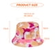thumbnail image 2 of Sombrero de pescador teñido anudado estampado, sombrero de protección solar para exteriores, sombrero de tazón de doble cara con graffiti, 2 of 5