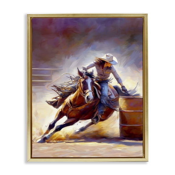 Stupell Industries Eclectic Gold Floating Frame Canvas Art, 25 x 31, by Ramona Murdock