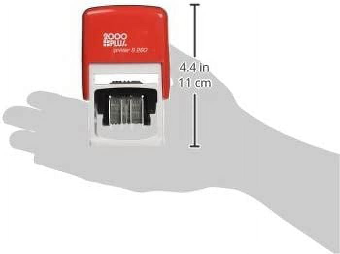 2000PLUS® Custom Stamp Kit, Self-Inking, 3-lines, Red and Blue Ink