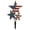 IND-I, variant on DefiDgd Metal Flower Decorative Garden Stakes,Outdoor Garden Decor Flower Yard Stakes,for Yard Porch Lawn Pathway Pot Decorations(Blue)
