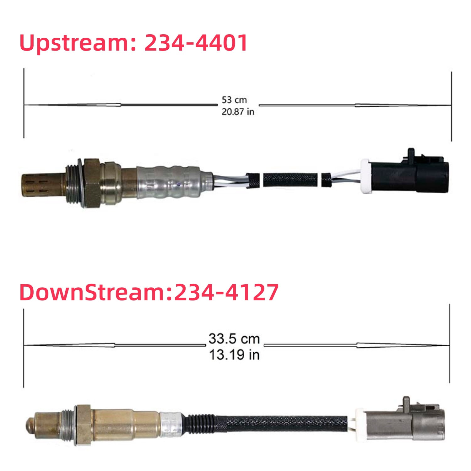 Ruiya 4Pcs Upstream + Downstream For 2000-2010 Ford Expedition, Explorer, F-150, 2001-2007 Lincoln Navigator O2 Oxygen Sensor