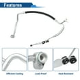 thumbnail image 4 of Manguera de Refrigerante de A/C para BMW 530i 2004-2010 Línea de Manguera de Aire Acondicionado No. 64509181823 Caucho Hierro, 4 of 6