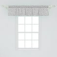 thumbnail image 2 of Ambesonne Retro Window Valance, Grey White Balls Rounds, 54" X 12", Grey White, 2 of 3