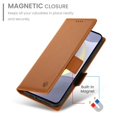 thumbnail image 6 of For Samsung Galaxy S25 Edge 5G Wallet Case Flip Card Holder,PU Leather Side Buckle Magnetic Frosted Women Men Cover,Brown,For Galaxy S25 Edge 5G, 6 of 7