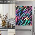 thumbnail image 6 of Front Dishwasher Magnet Sticker Cover Decorative Appliances Stickers Rainbow Colorful Graffiti Stripes Refrigerator Skins Dishwasher Panel Decals, 6 of 6