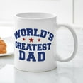 thumbnail image 5 of CafePress - World's Greatest Dad Mug - 11 oz Ceramic Mug - Novelty Coffee Tea Cup, 5 of 6