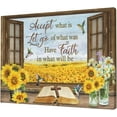 thumbnail image 2 of Farmhouse Sunflower Wall Art Hummingbird Christian Bible Verse Pictures Wall Decor Scripture Quotes Canvas Painting Print Artwork Modern Home Decor Framed for Living room Bedroom Bathroom 16"×12", 2 of 6