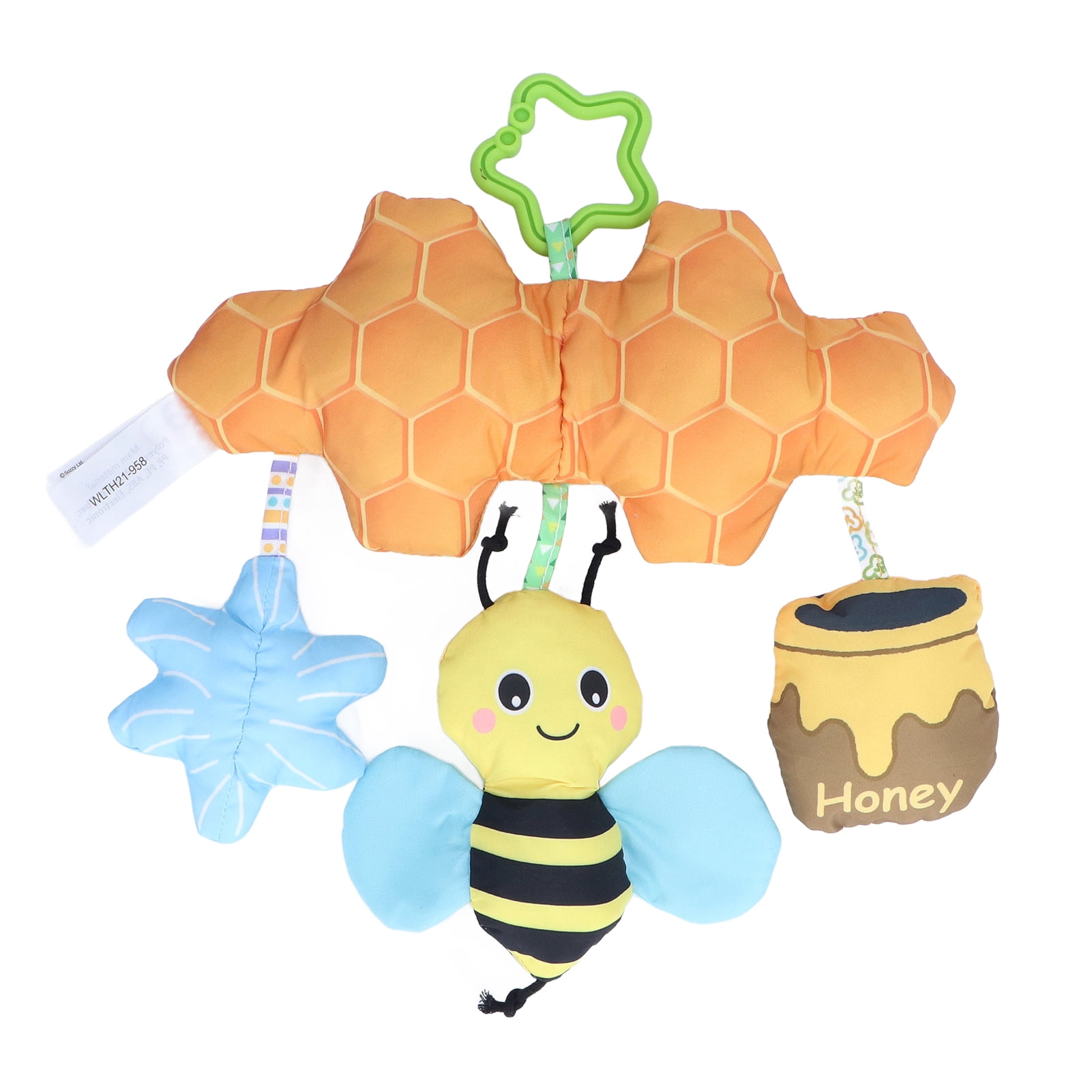 Tebru Baby Car Hanging Toy,Baby Bed Hanging Toy Car Hanging Industrious Bee Style Infant Stroller Toy With Music And Bell For Boys Girls,Baby Toy