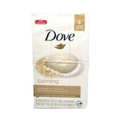 Dove Calmin Moisturizing Beauty Bar Soap, Oatmeal and Rice Milk, 3.75 oz, 6 Ct