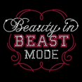 thumbnail image 1 of Beauty in Beast Mode Sparkly Iron-on Rhinestone Crystals and Rhinestuds T-Shirt Transfer by JCS Rhinestones, 1 of 4