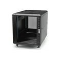 thumbnail image 1 of StarTech.com 15U 19 Pouces Server Rack Cabinet, 4 Post Adjustable Depth (6-32 Pouces) Locking Knock Down Network/Computer Equipment Enclosure, Mobile with Glass Door & Casters, HP ProLiant ThinkServer 15U Knock Down Rack (RK1536BKF) - Armoire à Rack - 4 Poteaux - sur Pied - Noir - 15U - 19 Pouces, 1 of 3