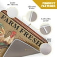 thumbnail image 4 of Rooster Poultry Dish Drying Mat For Kitchen Counter 18x24 Inch Microfiber Absorbent Linen printing Drying Pad Rural hen Drying Mat Dishes Pad Dish Drainer Rack Mats For Coffee Bar Mats, 4 of 6