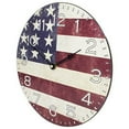 thumbnail image 2 of Equity by La Crosse 404-2631F Wall Clock, Flag - 11.75 in, 2 of 6