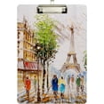thumbnail image 2 of FMSHPON Street View Paris Clipboard Hardboard Wood Nursing Clip Board and Pull for Standard A4 Letter 13x9 inches, 2 of 8