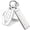 4 Buttons A Silver White, variant on Key Fob Cover Compatible with Mitsubishi Outlander 4 Button TPU Leather Silicone Keychain Case Holder Protector,3 Buttons A Gold Red