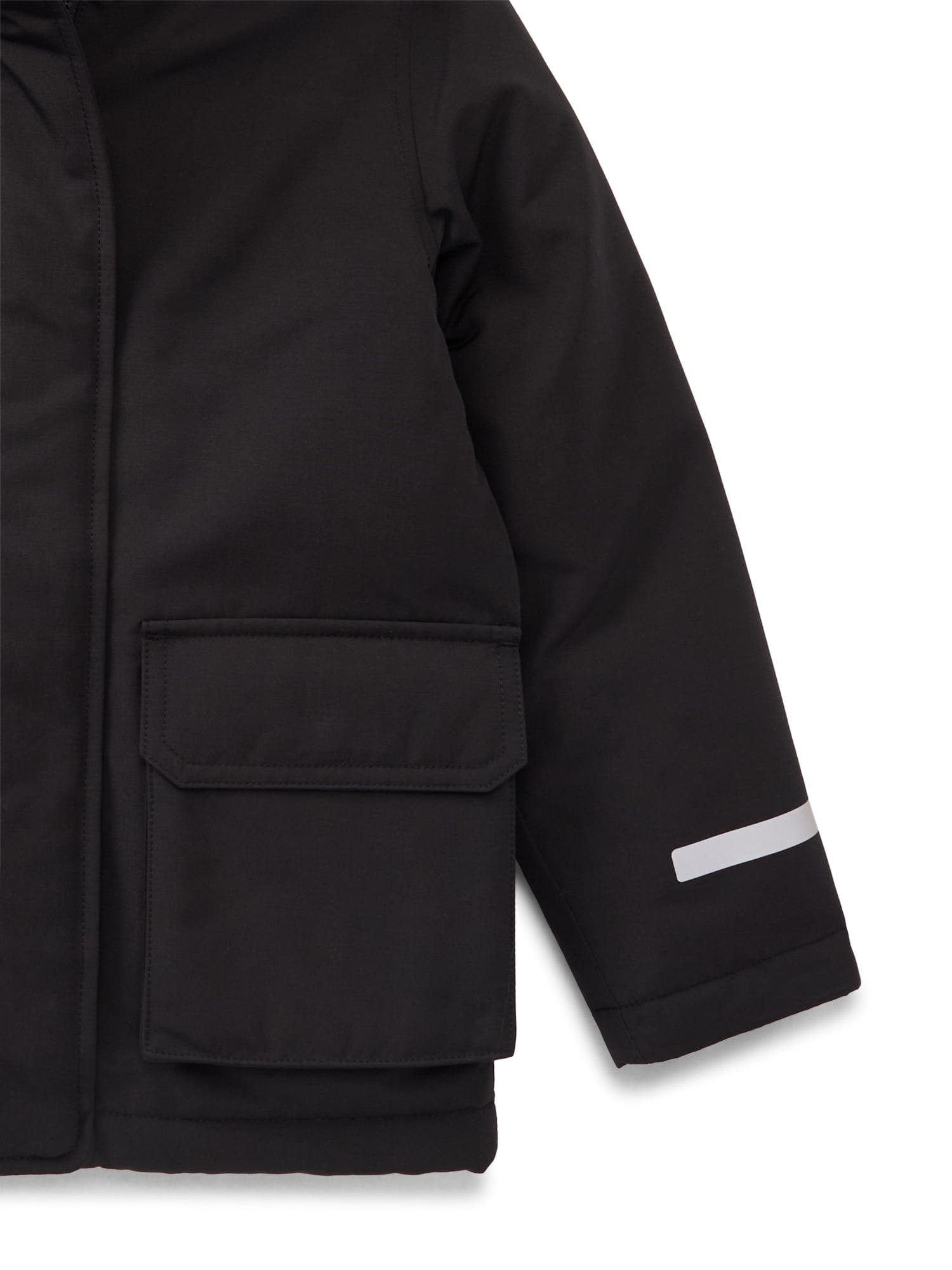 Ozark Trail Girls Parka with Faux Fur Hood Lining, Sizes 4-18