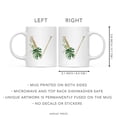 thumbnail image 5 of Koyal Wholesale Ceramic Coffee Mug, Exotic Tropical Monogram, Letter V, 5 of 5