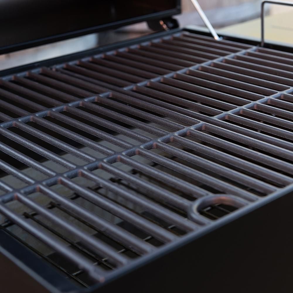 Cart-Style Charcoal Grill with Side Shelf