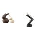 thumbnail image 1 of Estatua De Conejo De Porcelana, Figura Abstracta, Artesanía Para Estantería, Soporte De TV, Decoración De Pascua, Armario, Jardín., 1 of 8