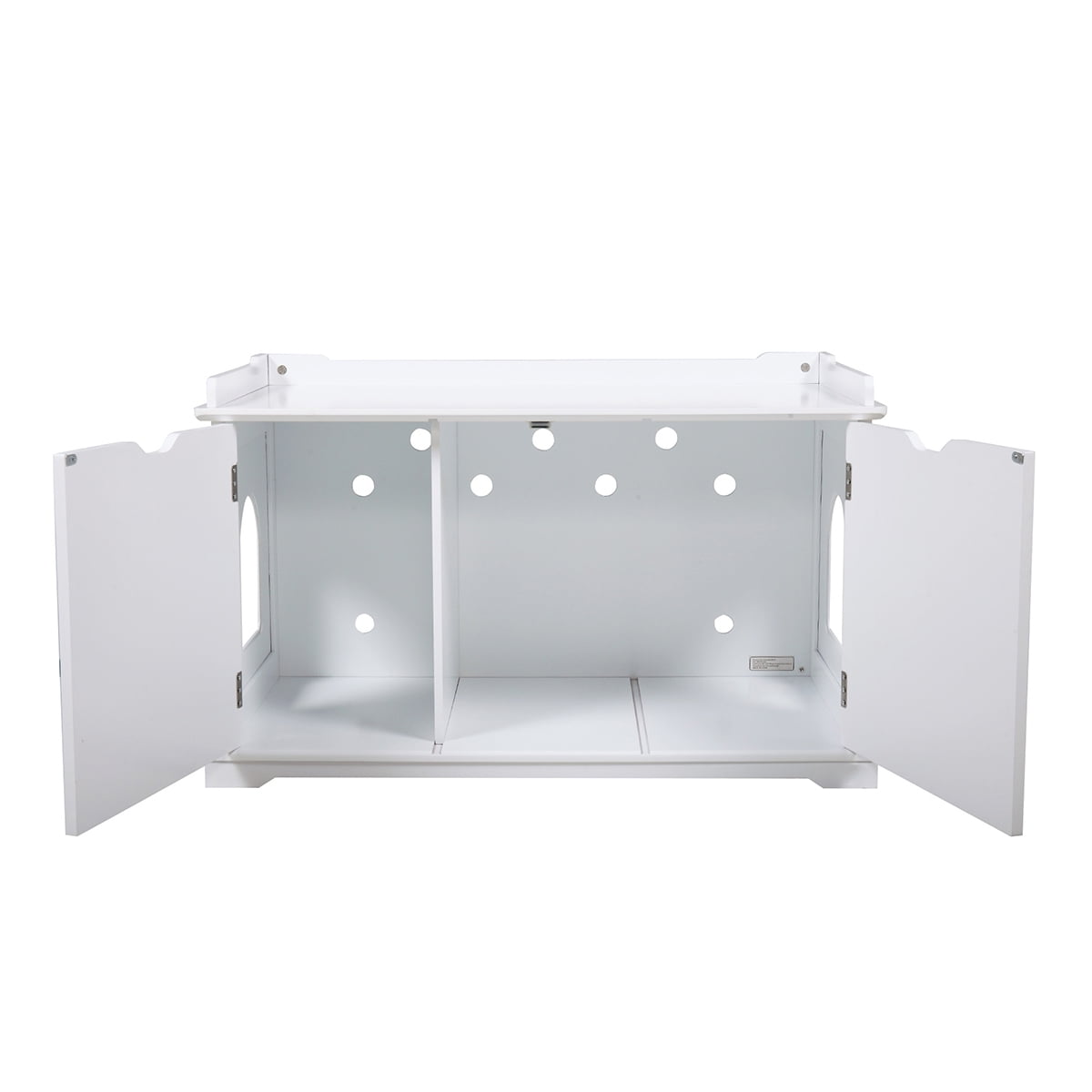 Veryke Wooden Pet Cat House Enclosure Outside Shelter Animal Cage Storage Bench Furniture Cabinet, White Veryke Wooden Pet Cat House Enclosure Outside Shelter Animal Cage Storage Bench Furniture Cabinet, White