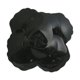 thumbnail image 1 of Broche de flor de 10 cm, suministros de diseño retro, pinza decorativa para el cabello para disfraces. Negro, 1 of 9