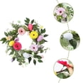 thumbnail image 3 of Easter Wreath Spring Wreaths for Front Door Decorations Artificial Flowers Colorful Wreath Decor Spring Easter Egg Wreath, 3 of 6