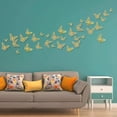 thumbnail image 2 of 3D Gold Butterfly Wall Decals, 36Pcs 3 Sizes 3 Styles, Removable Srickers Wall Deccor Room Mural for Party Cake Decoration Metallic Fridge Sticker Kids Bedroom Nursery Classroom Wedding Decor, 2 of 8